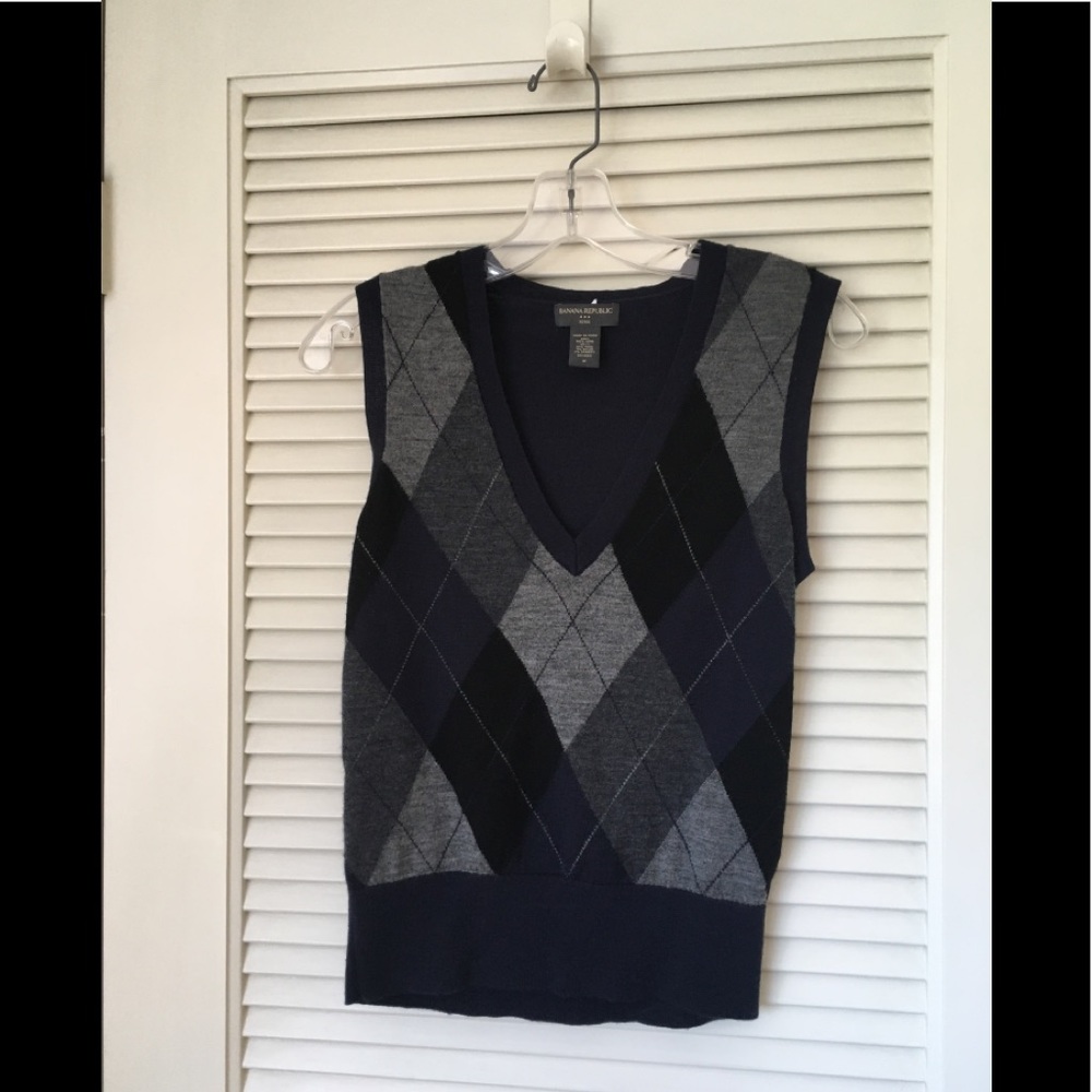 Banana Republic Argyle sweater vest